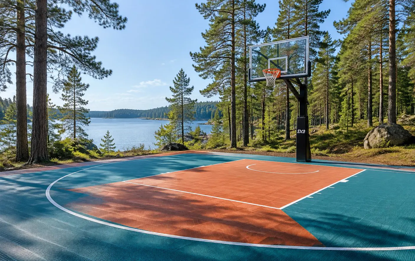 Utomhusplan för basket