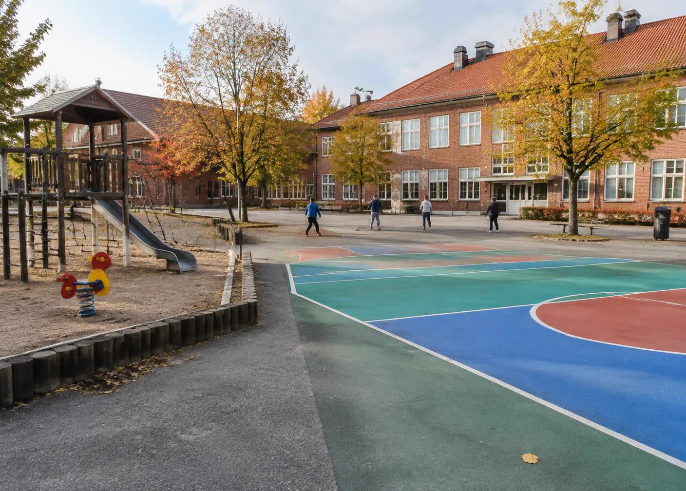 Aktivitetsyta på skolgård